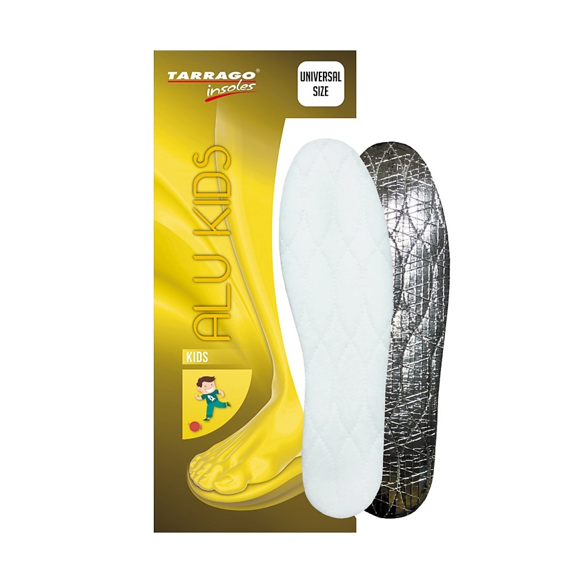 Изображение товара TARRAGO Зимние детские стельки для обуви из шерсти с фольгой Kids Alu, размер: 25-36