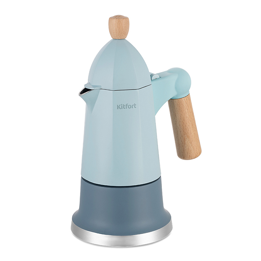 Изображение товара KITFORT Кофеварка гейзерная КТ-7153, Голубой