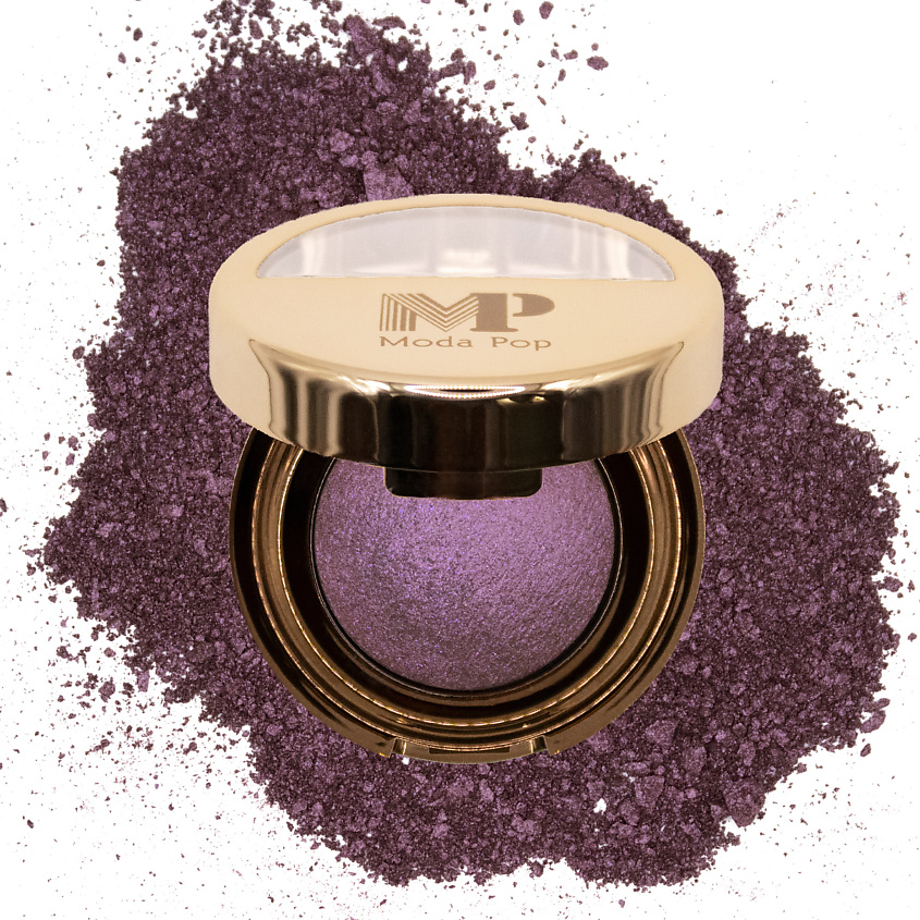 Изображение товара MODAPOP Тени для век блестящие с шиммером Тон 22 компактные легкие яркие стойкие