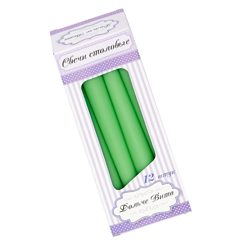 Изображение товара ИНДОКИТАЙ Свеча столовая (конус), Зеленый