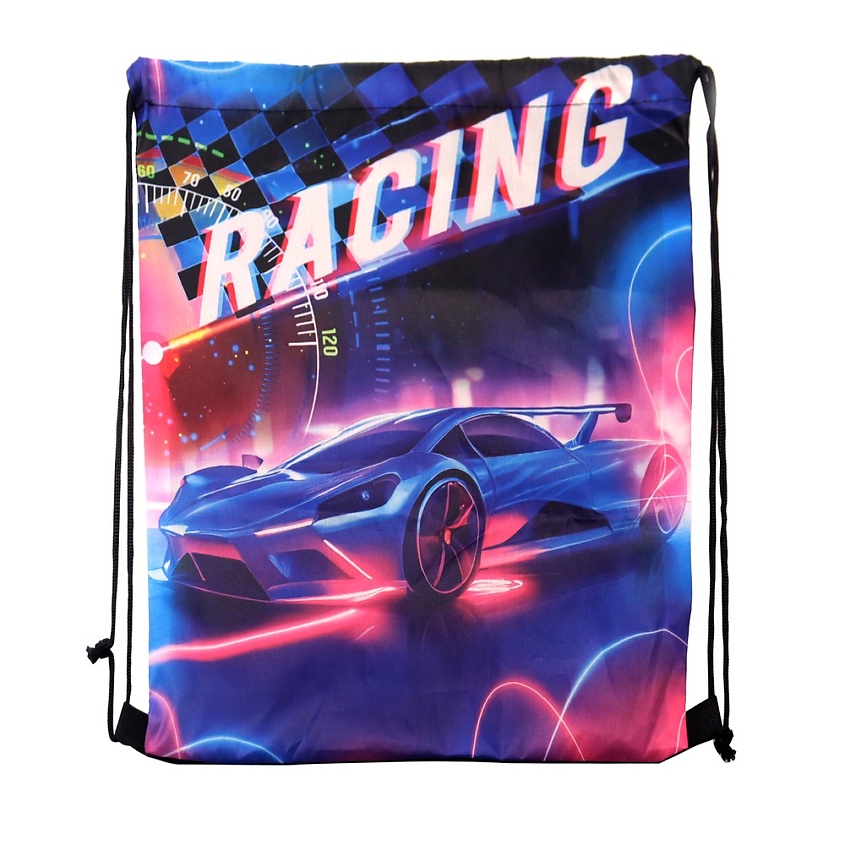 Изображение товара Мешок для обуви ND PLAY Гонки водонепроницаемый для детей 41х35 см