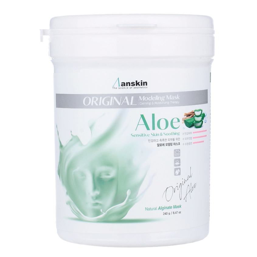 Изображение товара Ангинатная маска для лица с экстрактом алоэ ANSKIN 240 г