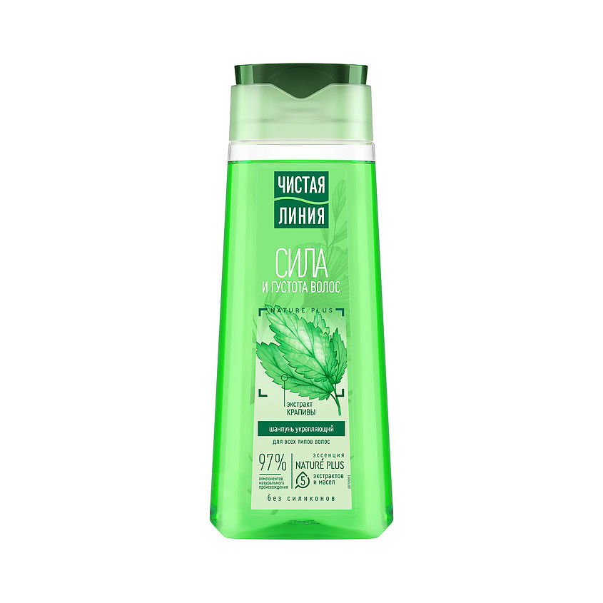 Изображение товара ЧИСТАЯ ЛИНИЯ Шампунь Укрепляющий Nature Plus 250 мл для всех типов волос