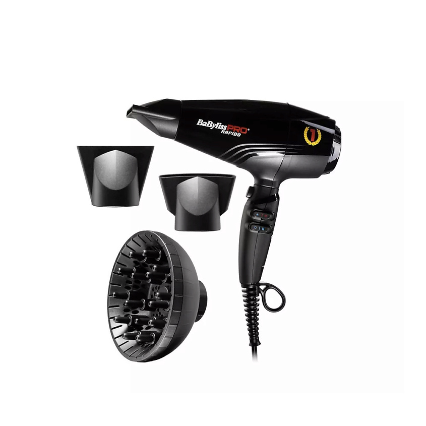 Изображение товара BABYLISS Фен PRO BAB7000IE, Черный