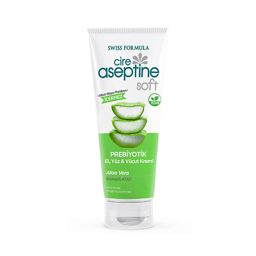 Изображение товара CIRE ASEPTINE Крем для рук с пребиотиком и Алое Вера Prebiotic Care Cream - Aloe Vera, 75 мл, алое вера, пребиотик, увлажнение, питание