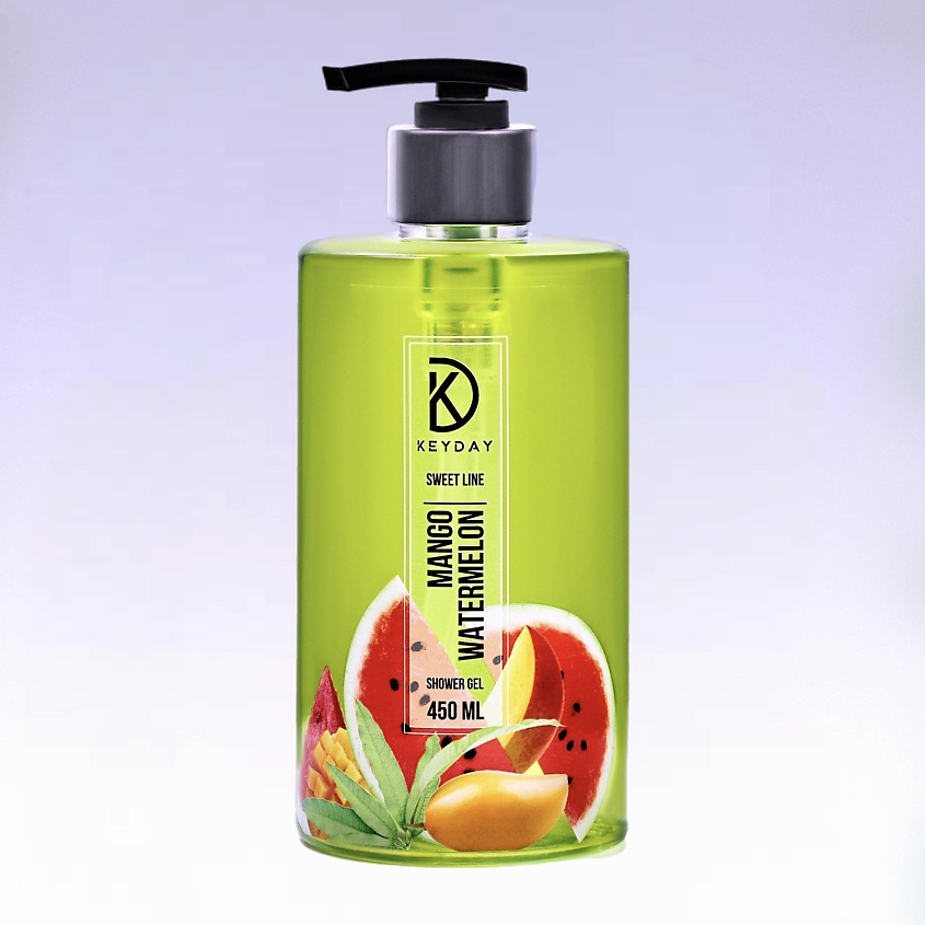 Изображение товара Парфюмированный гель для душа KEYDAY Арбуз Манго, увлажнение и свежесть