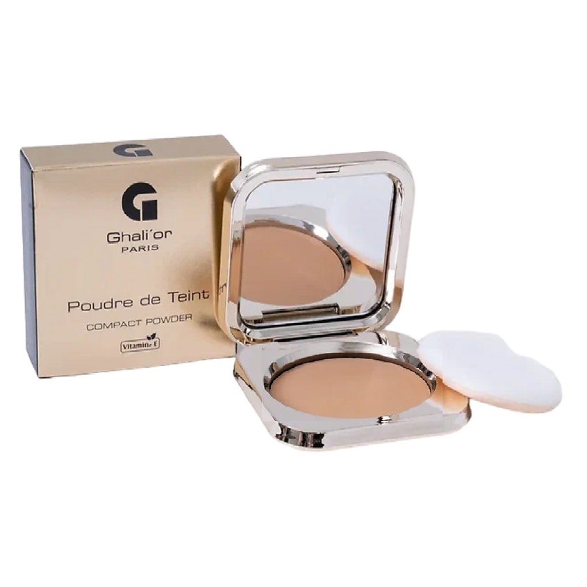 Изображение товара Ghali or Компактная матовая пудра N P57 Caramel для лица, веганская