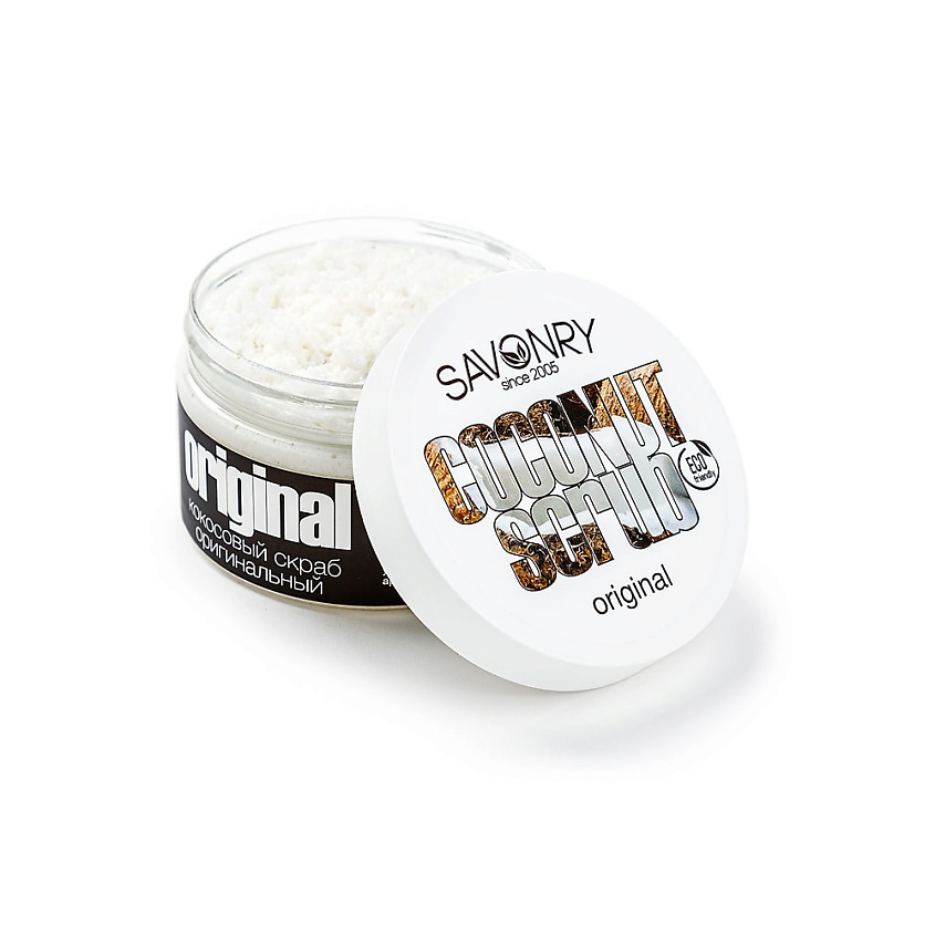 Изображение товара SAVONRY Скраб кокосовый для тела ORIGINAL регенерация и гладкость, 300 гр