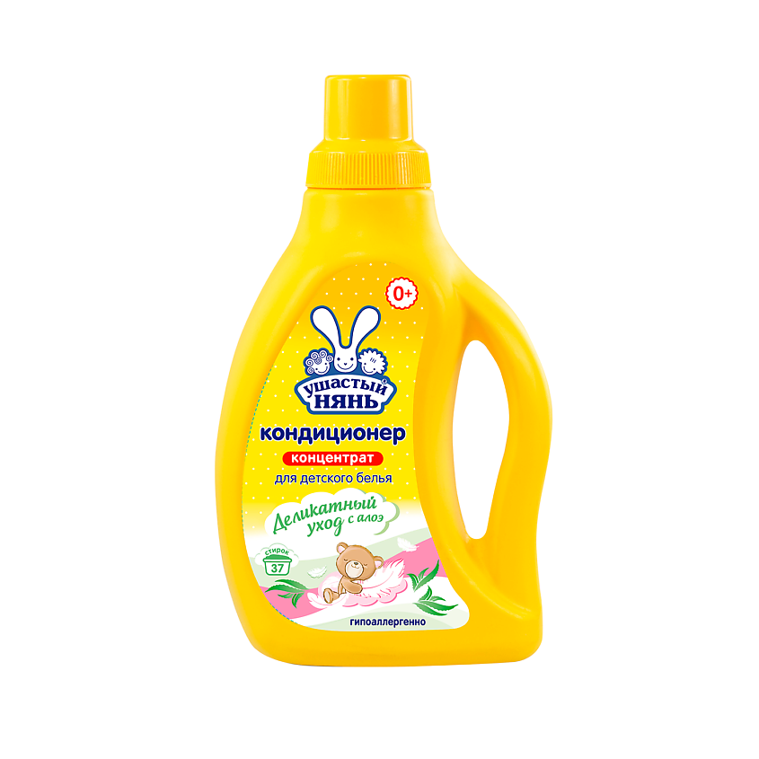 Изображение товара Детский кондиционер с Алоэ Вера 750 мл УШАСТЫЙ НЯНЬ для мягкости и защиты тканей