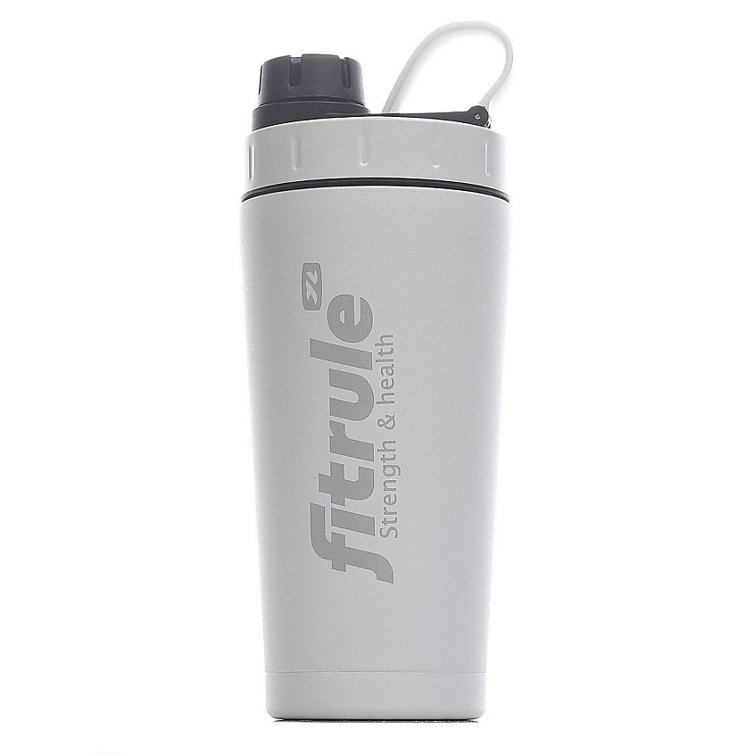 Изображение товара FITRULE Шейкер Twist алюминиевый с крышкой, 700мл, Серый