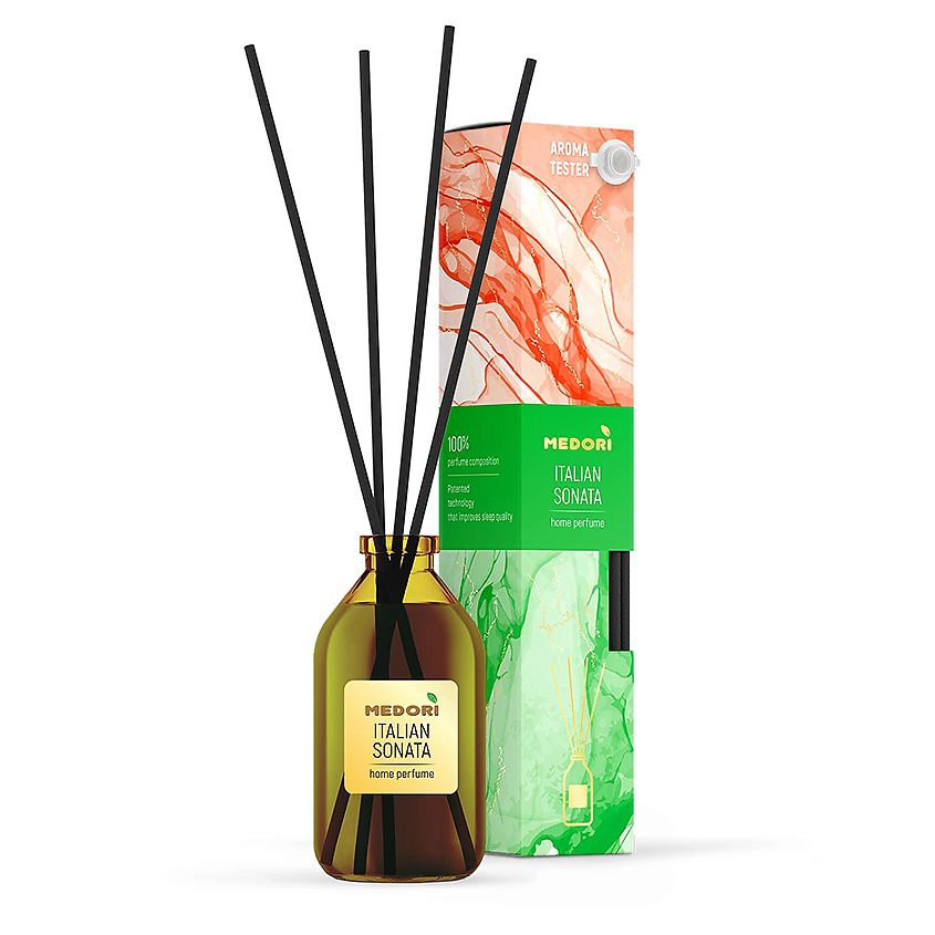 Изображение товара Медори Аромадиффузор жидкий 50 мл с палочками для дома и автомобиля