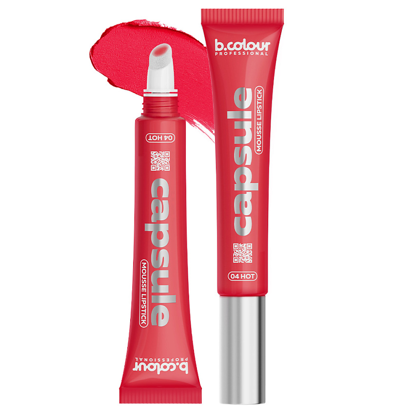 Изображение товара B.COLOUR PROFESSIONAL Помада для губ матовая стойкая увлажняющая CAPSULE, 04 Hot