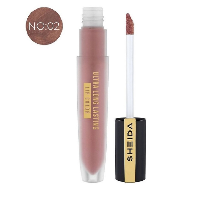 Изображение товара Водостойкая жидкая помада для губ SHEIDA светло-коричневый
