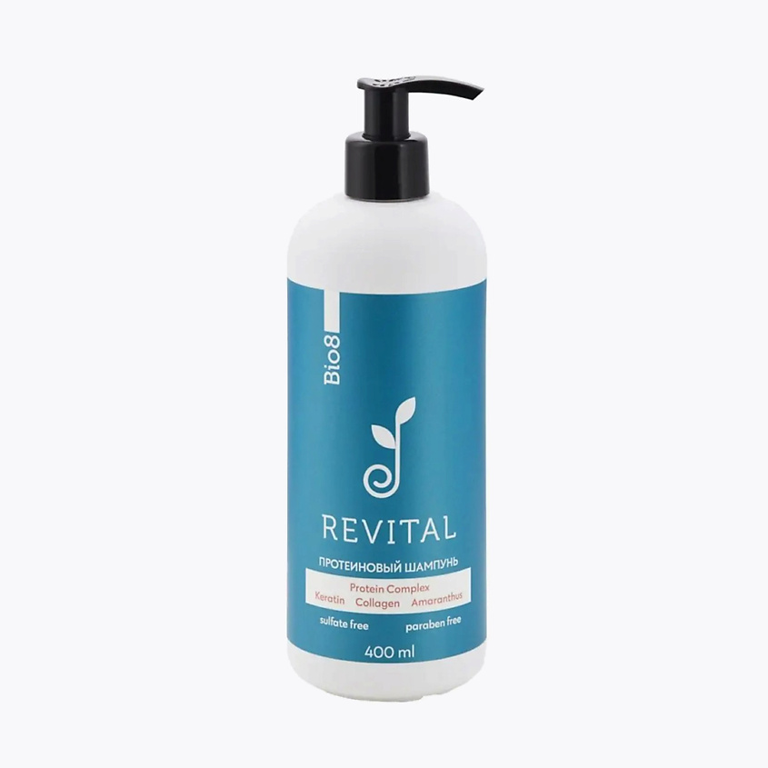 Изображение товара BIO8 Бессульфатный протеиновый шампунь для поврежденных волос, с кератином и коллагеном, 400 мл