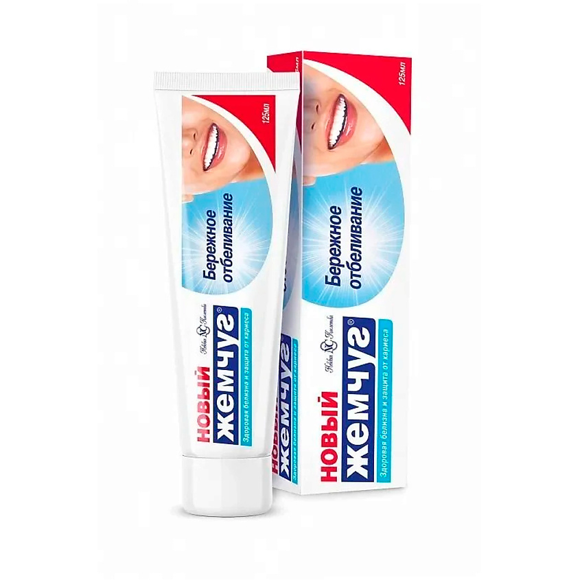 Изображение товара Новая жемчужная зубная паста бережное отбеливание 125 мл