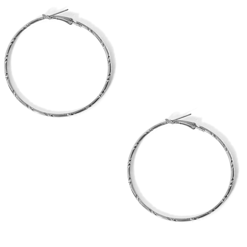 Изображение товара NOTHING BUT LOVE Серьги кольца "Колесо Фортуны", Серебряный