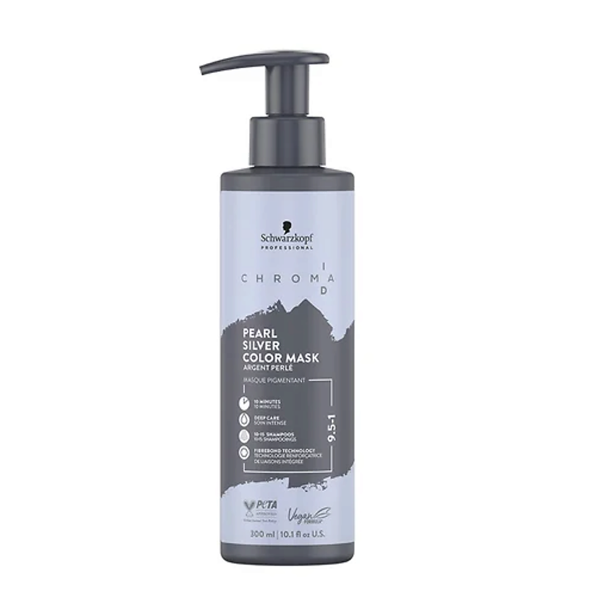 Изображение товара SCHWARZKOPF PROFESSIONAL Тонирующая бондинг-маска Chroma ID Color Mask, Pearl Silver 9.5-1 , 300мл