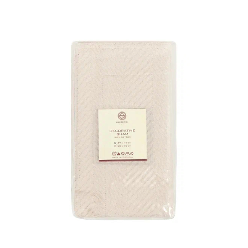 Изображение товара Декоративная наволочка DACHA 47 х 47 см из хлопка песочного цвета