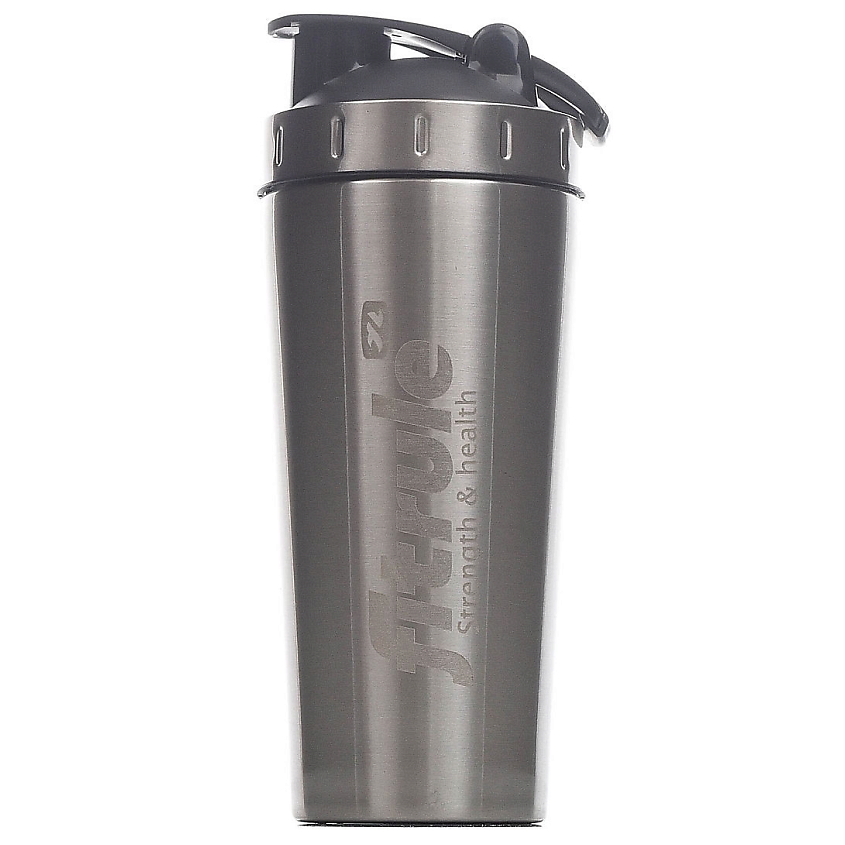 Изображение товара Алюминиевый шейкер FITRULE 700мл с прозрачной вставкой и герметичной крышкой