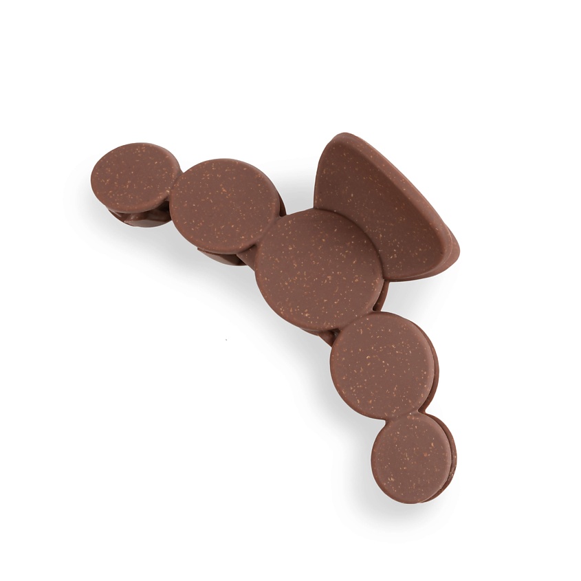 Изображение товара Заколка для волос KOSMOSHTUCHKI круги БИО коричневый