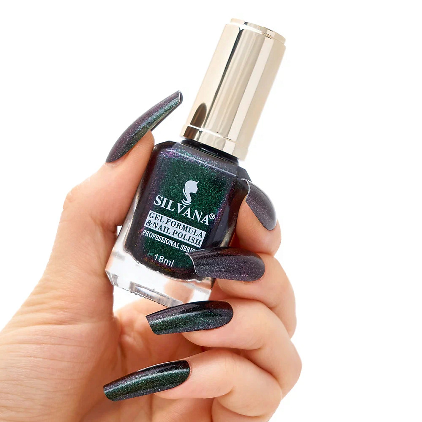 Изображение товара SILVANA Гибридный лак для ногтей цвет Северное Сияние без УФ-лампы