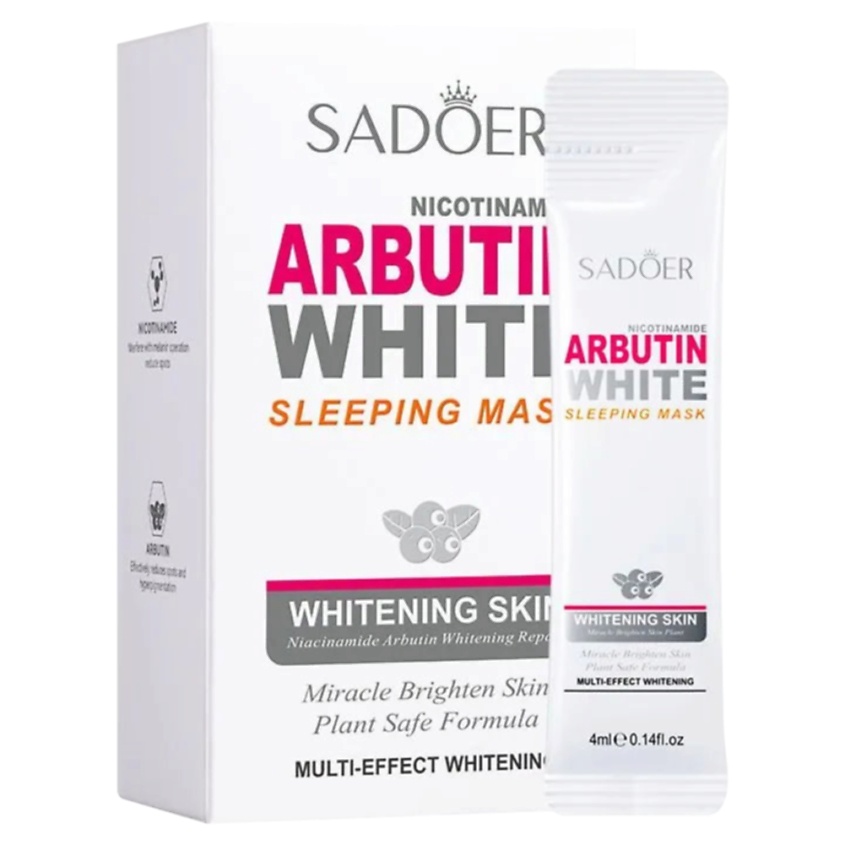 Изображение товара Гелевая ночная маска для лица с арбутином и никотинамидом 20 шт по 4 мл