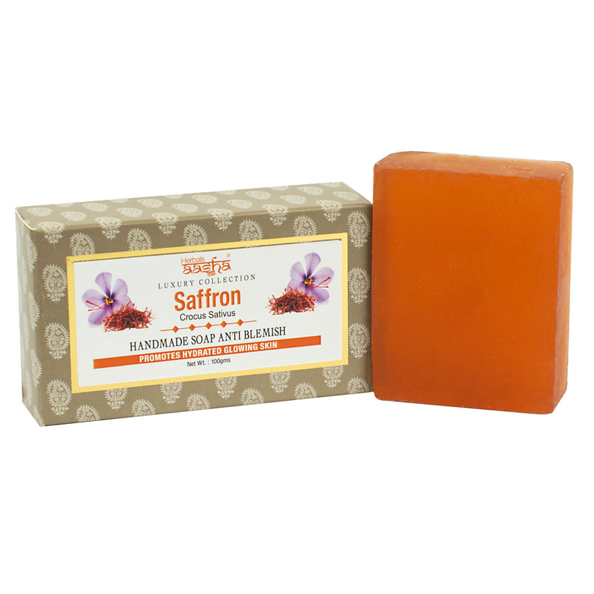 Изображение товара AASHA HERBALS Мыло Шафран, 100 г