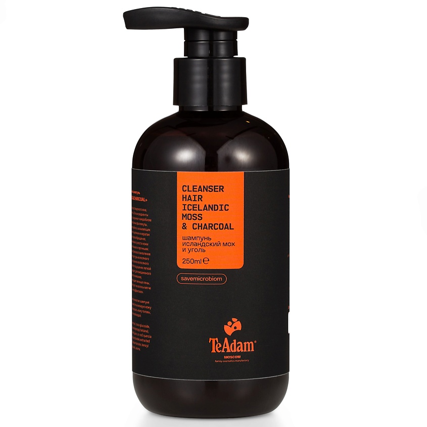 Изображение товара TEADAM Шампунь для волос Cleanser hair ICELANDIC MOSS&CHARCOAL, 250 мл