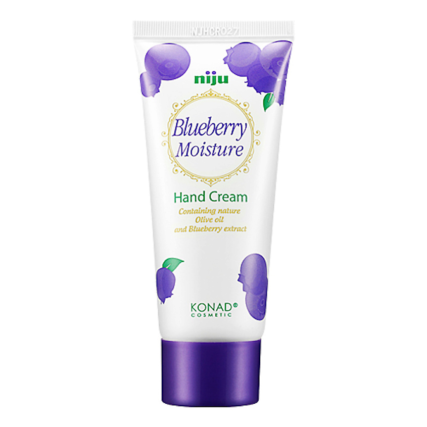 Изображение товара KONAD Niju Blueberry Moisture увлажняющий крем для рук с витамином Е и экстрактом черники, 60 мл