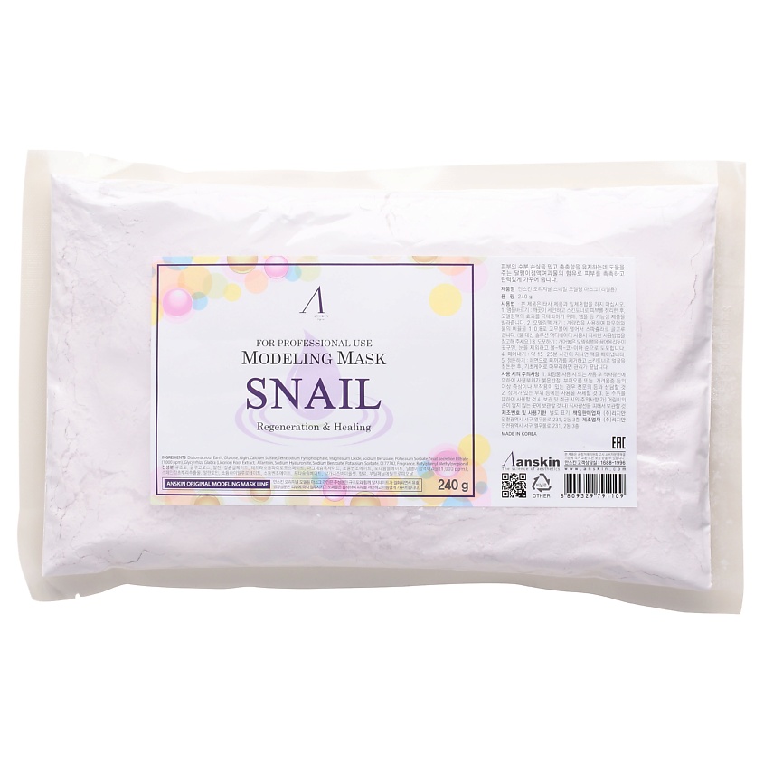 Изображение товара ANSKIN Маска альгинатная с муцином улитки, 240