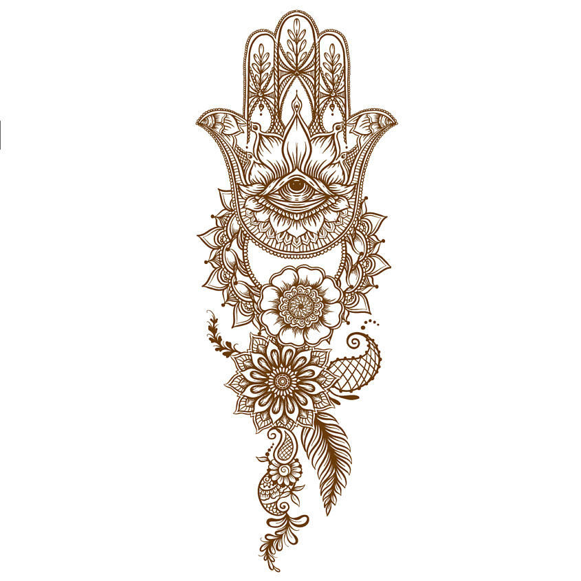 Изображение товара PRINT FACTORY Временная переводная татуировка Рукав Мехенди, 1 шт.