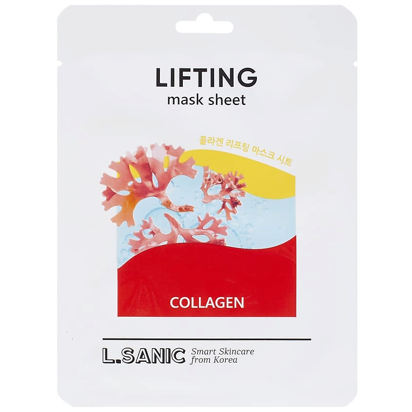 Изображение товара LSANIC Маска для лица тканевая коллагеновая с эффектом лифтинга, 25 мл