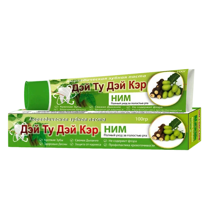 Изображение товара DAY 2 DAY CARE Аюрведическая зубная паста Ним, 1 шт.