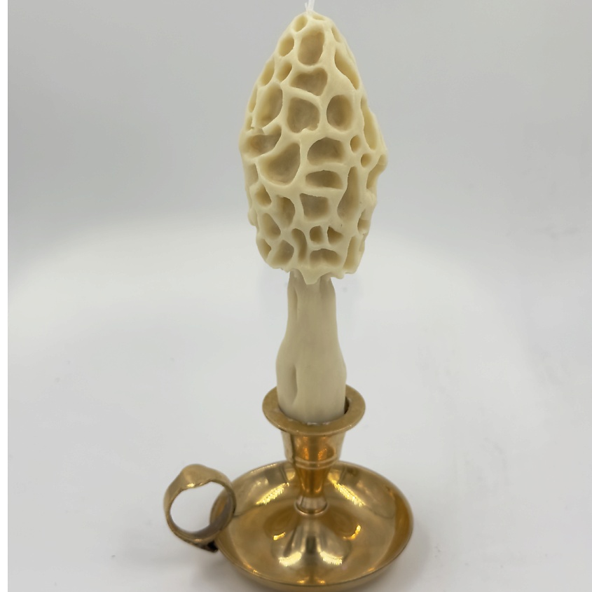 Изображение товара Ароматическая свеча Гриб Сморчок от UNIFICATION LOVE белая 0.05 мл