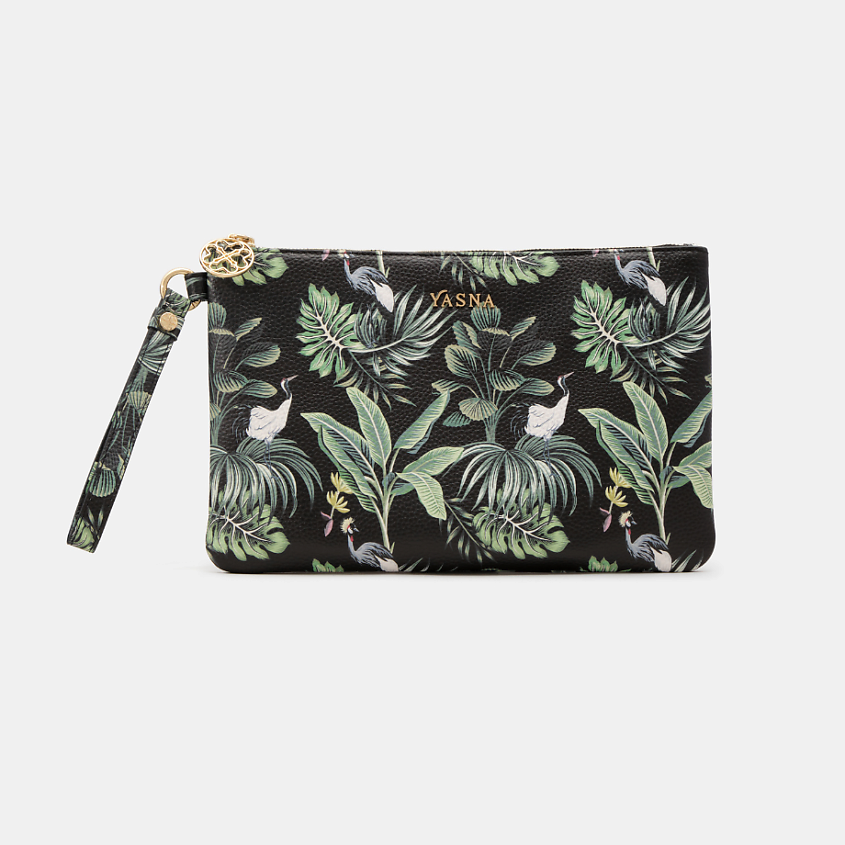 Изображение товара YASNA Косметичка Folder L вместительная стильная с ремешком 27,5х18 см