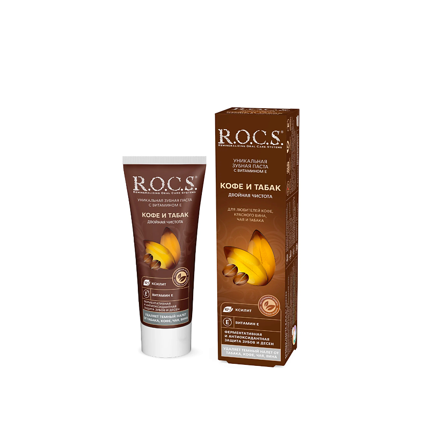 Изображение товара Зубная паста R.O.C.S. iLike Coffee, 74 г для белых зубов и защиты десен
