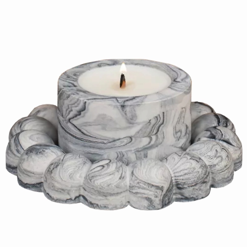 Изображение товара SHE STYLE Подарочный набор ароматическая свеча на подставке из гипса аромат Пекарня, 1 шт