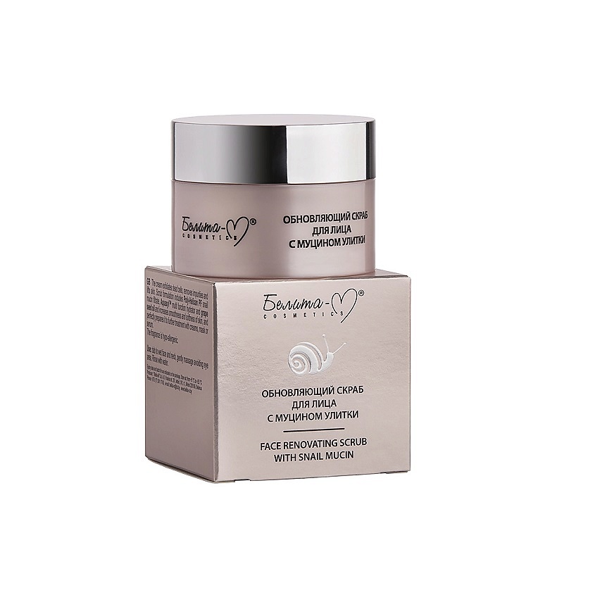 Изображение товара БЕЛИТА-М Улитки Скраб для лица обновляющий Линия с муцином, 50 г