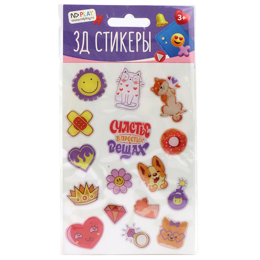 Изображение товара 3D наклейки Настроение для телефона Epoxy Sticker набор универсальный