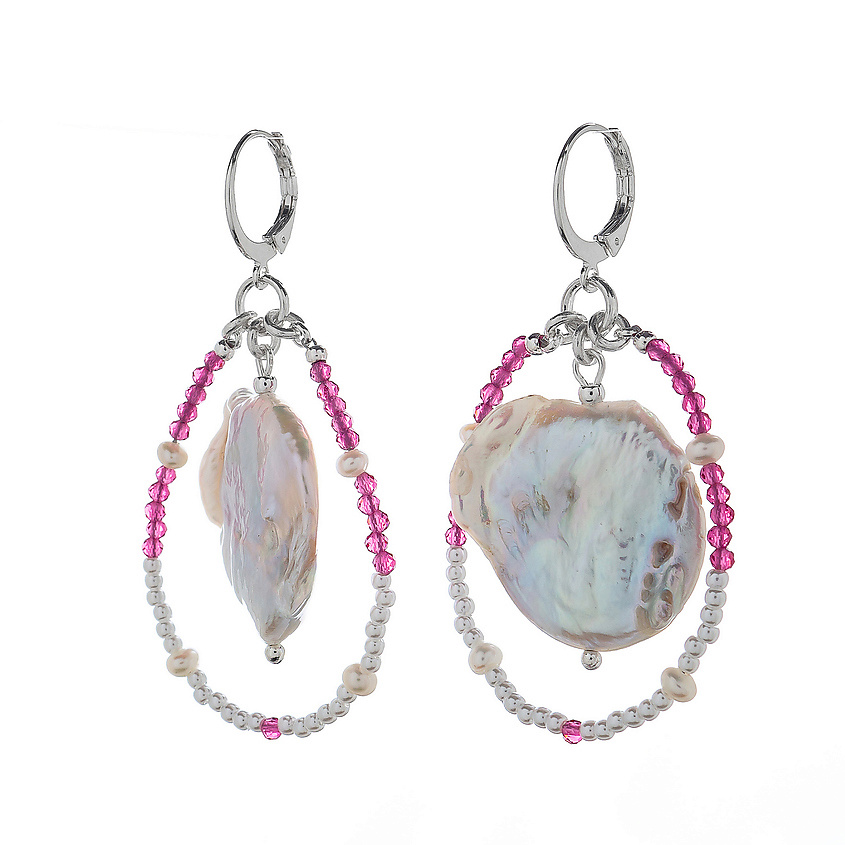 Изображение товара LANZEROTTI Серьги, Monroe, с жемчугом и кристаллами, LZ-23.07-266