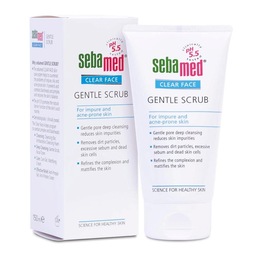 Изображение товара SEBAMED Нежный скраб Clear Face для проблемной кожи, 150 мл