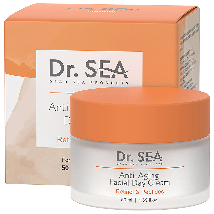 Изображение товара DR. SEA Крем для лица дневной антивозрастной с ретинолом и пептидами, 50 мл