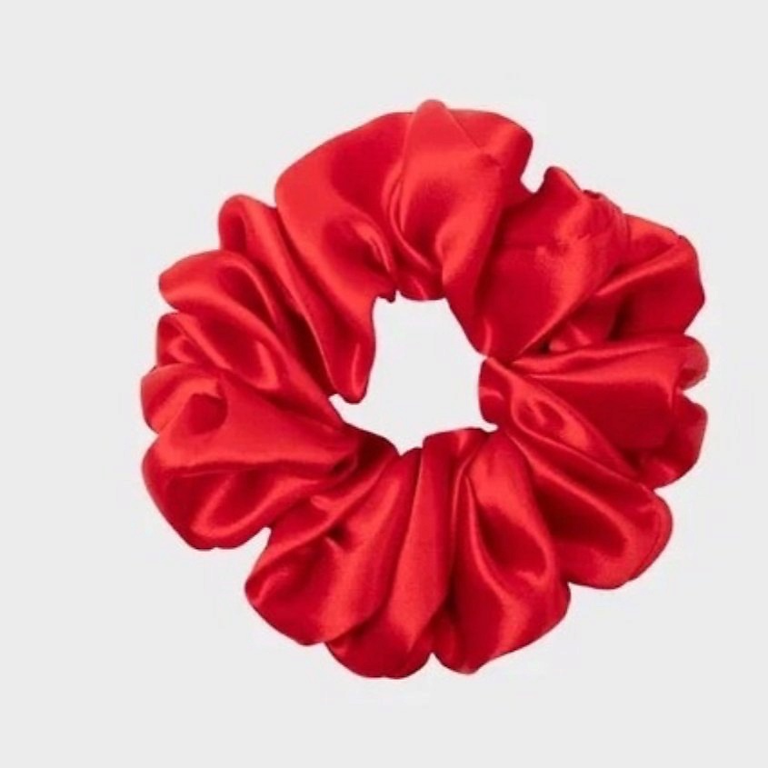 Изображение товара SILK UNIVERSE Шелковая резинка для волос Макси, Красный