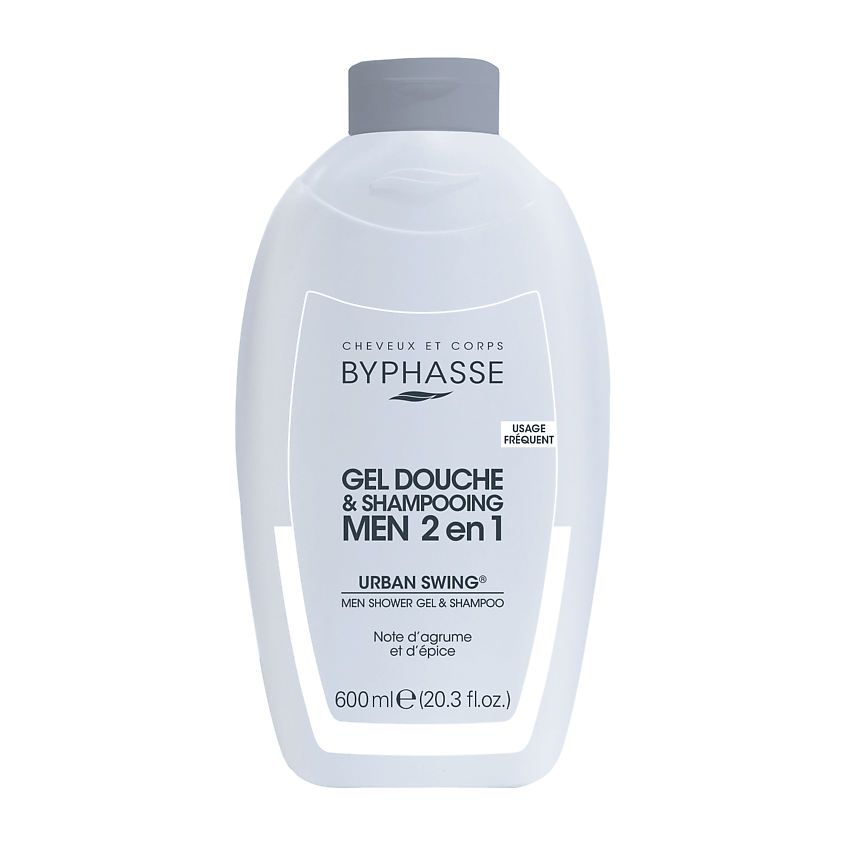 Изображение товара Byphasse Гель-шампунь Urban Swing 2 в 1 для мужчин 600 мл