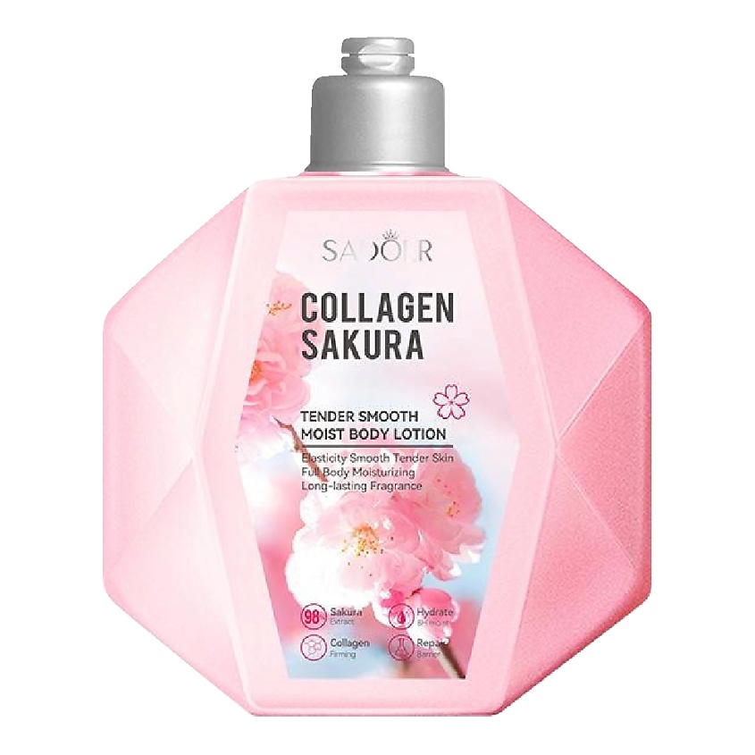 Изображение товара SADOER Лосьон для тела с коллагеном и экстрактом цветков сакуры, 300 мл.