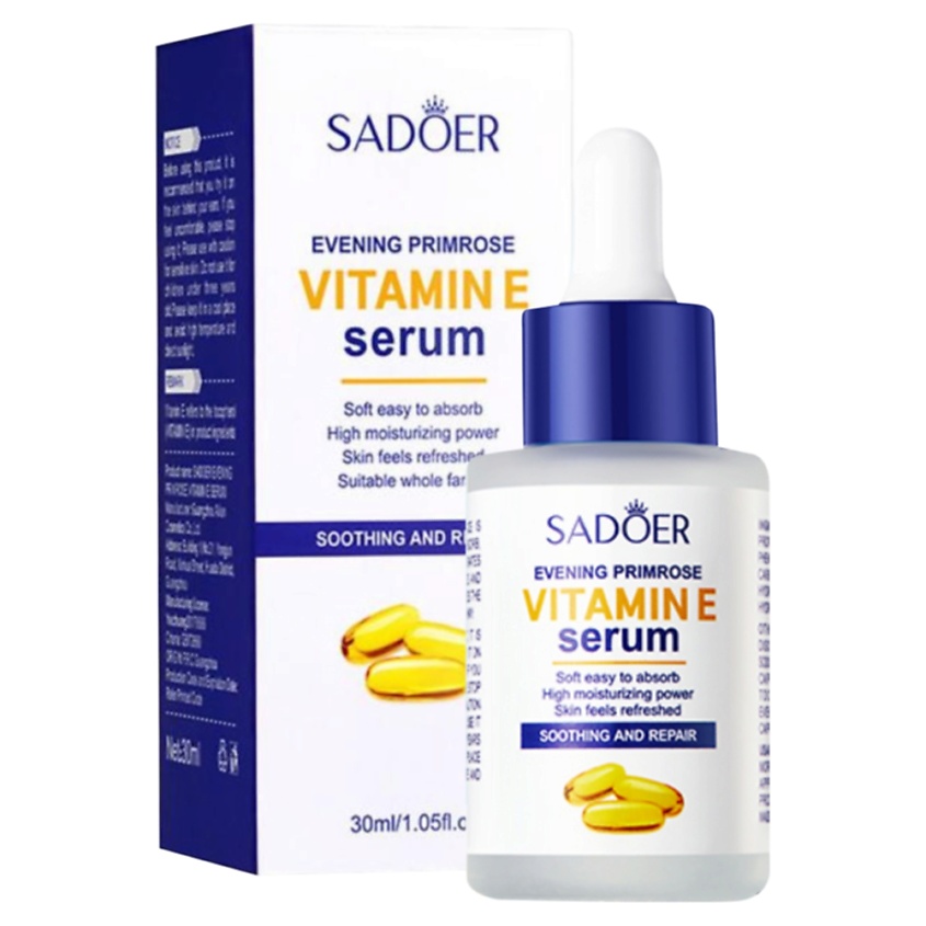 Изображение товара SADOER Сыворотка для лица увлажняющая с примулой вечерней и витамином Е, 30 мл