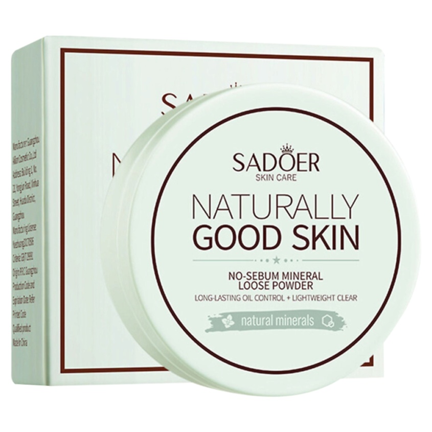 Изображение товара SADOER Пудра для макияжа минеральная рассыпчатая, 01 Milkshake Green