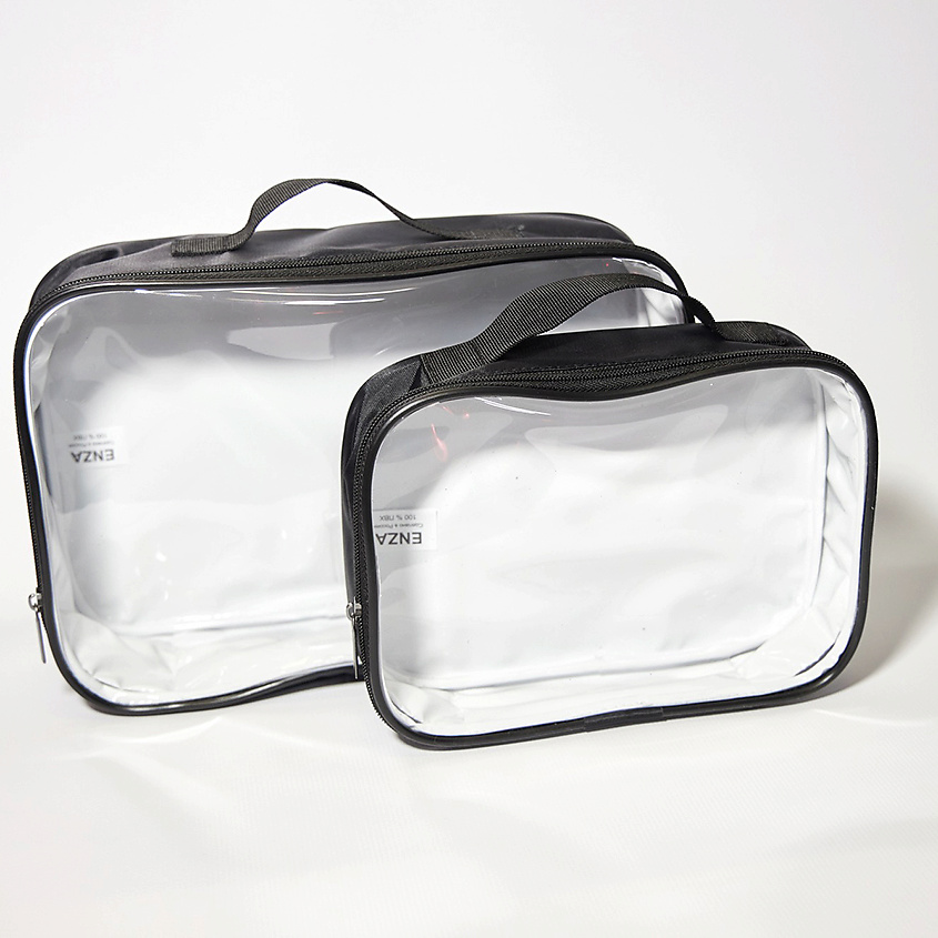 Изображение товара ENZA Набор косметичек-органайзеров, размер: 30х21х9 см: размер: 21х16х6 см; цвет: Черный