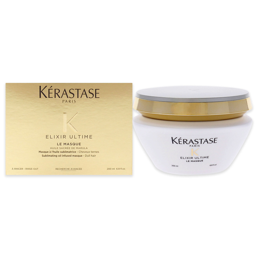 Изображение товара KERASTASE Увлажняющая и разглаживающая маска для поврежденных и тусклых волос Elixir Ultime, 200 мл