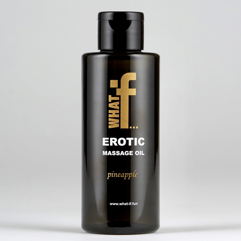 Изображение товара Массажное масло WHAT IF с афродизиаком и вкусом вишни безопасное для чувствительной кожи